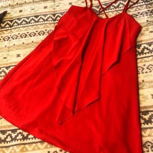 Red Ruffle Dress